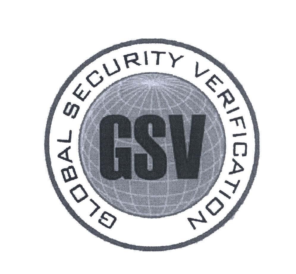 Mẫu nhãn hiệu GSV GLOBAL SECURITY VERIFICATION