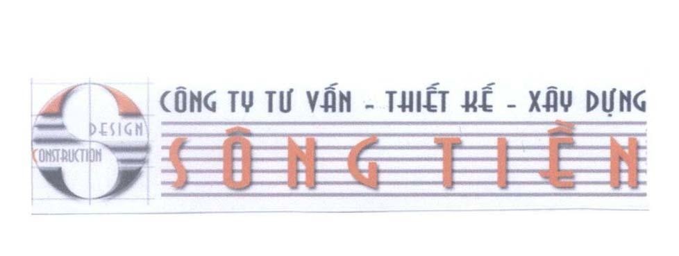 Mẫu nhãn hiệu Sông Tiền Công Ty Tư Vấn - Thiết Kế - Xây Dựng CONSTRUCTION DESIGN