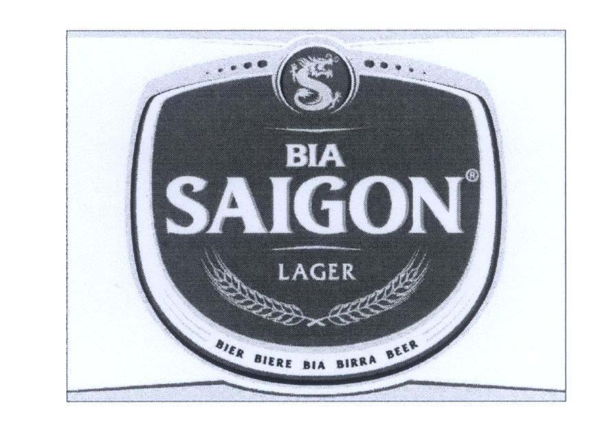 Mẫu nhãn hiệu S BIA SAIGON LAGER BIER BIERE BIA BIRRA BEER