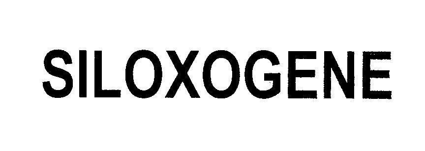 Mẫu nhãn hiệu SILOXOGENE