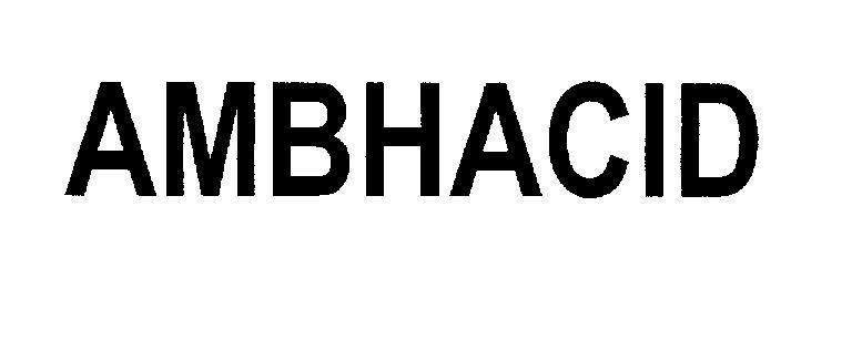 Mẫu nhãn hiệu AMBHACID