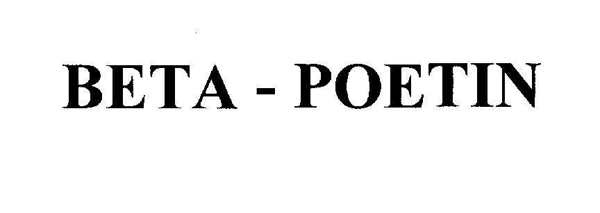 Mẫu nhãn hiệu BETA - POETIN