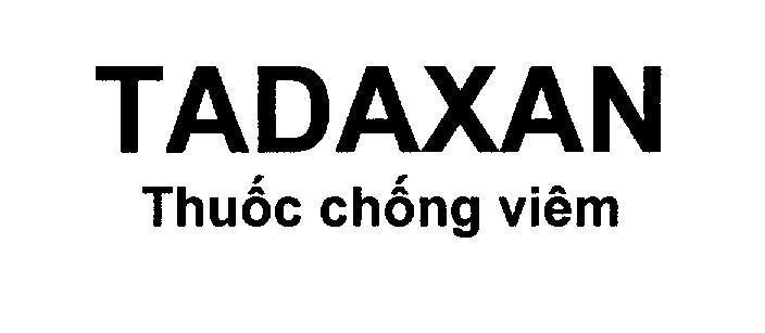 Mẫu nhãn hiệu TADAXAN Thuốc chống viêm