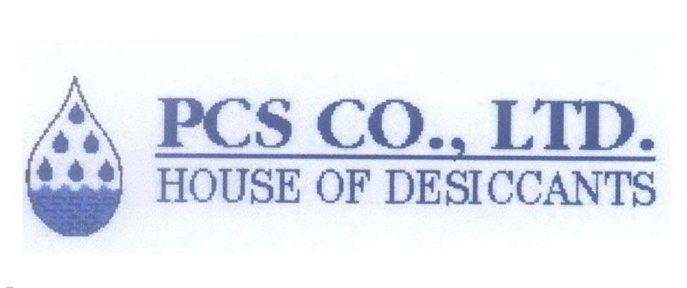 Mẫu nhãn hiệu PCS CO., LTD HOUSE OF DESICCANTS