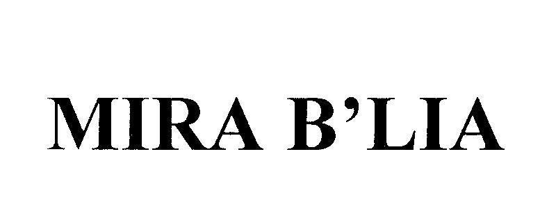 Mẫu nhãn hiệu MIRA B'LIA