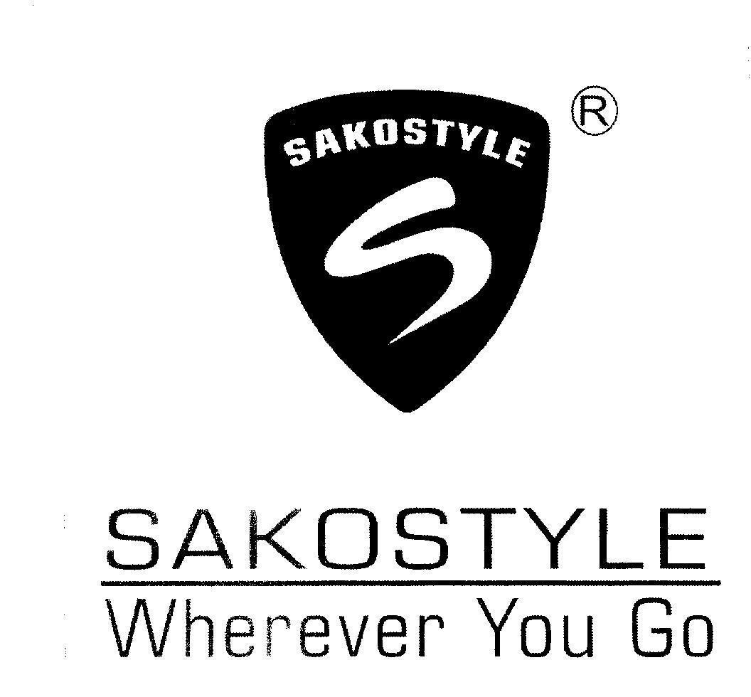 Mẫu nhãn hiệu S SAKOSTYLE Wherever You Go