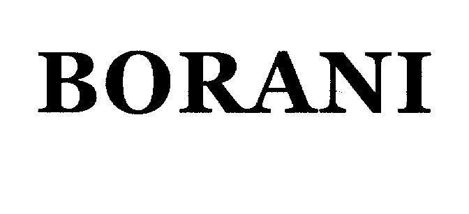 Mẫu nhãn hiệu BORANI