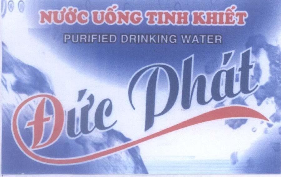 Mẫu nhãn hiệu Đức Phát, Nước Uống Tinh Khiết PURIFIED DRINKING WATER