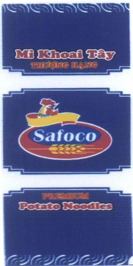 Mẫu nhãn hiệu Safoco Mì Khoai Tây Thượng Hạng PREMIUM Potato Noodles