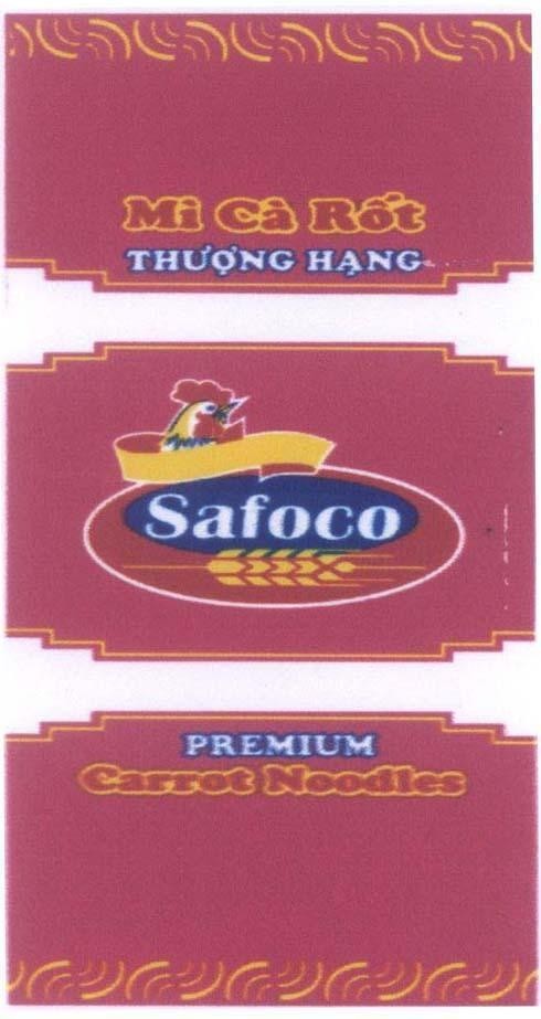Mẫu nhãn hiệu Safoco Mì Cà Rốt Thượng Hạng PREMIUM Carrot Noodles