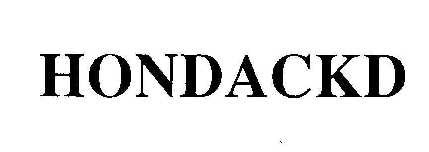 Mẫu nhãn hiệu HONDACKD