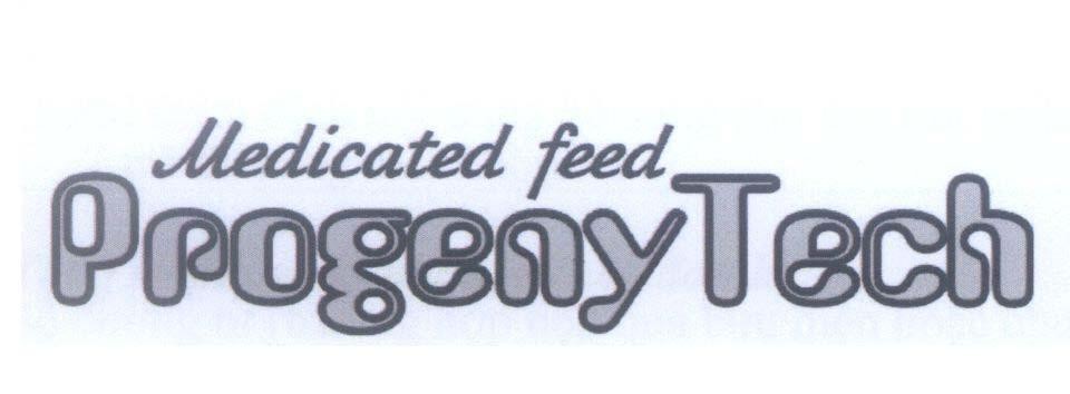 Mẫu nhãn hiệu Medicated feed Progeny Tech