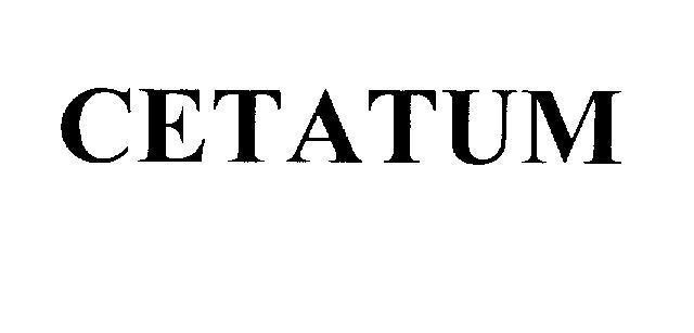 Mẫu nhãn hiệu CETATUM