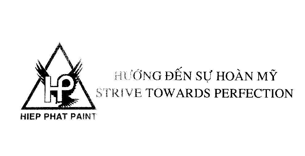 Mẫu nhãn hiệu HP HIEP PHAT PAINT Hướng Đến Sự Hoàn Mỹ STRIVE TOWARDS PERFECTION