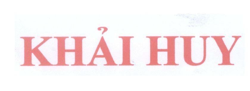 Mẫu nhãn hiệu Khải Huy