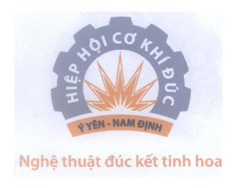 Mẫu nhãn hiệu Hiệp Hội Cơ Khí Đúc ý Yên Nam Định Nghệ thuật đúc kết tinh hoa