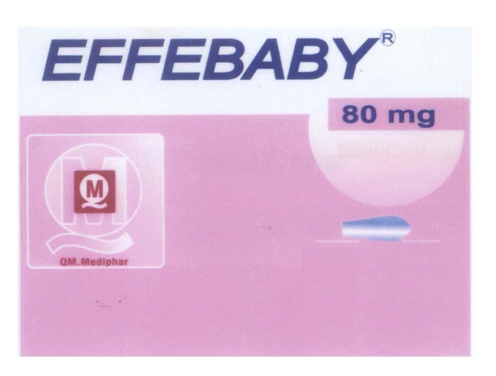 Mẫu nhãn hiệu EFFEBABY Q M QM.Mediphar