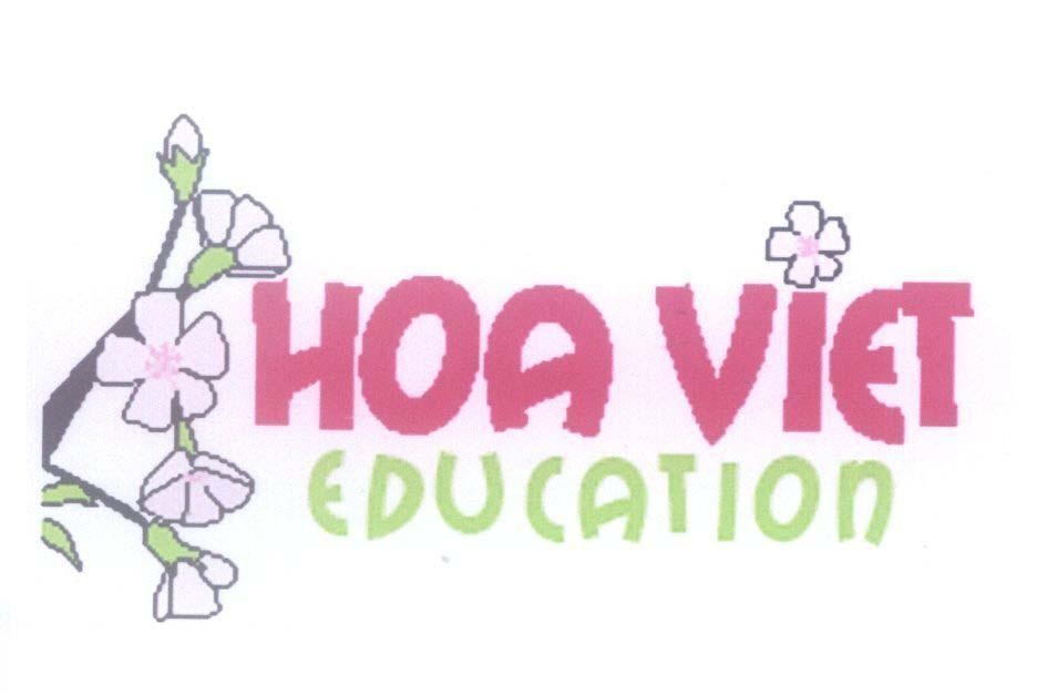 Mẫu nhãn hiệu HOA VIET EDUCATION