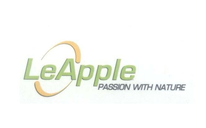Mẫu nhãn hiệu LeApple PASSION WITH NATURE