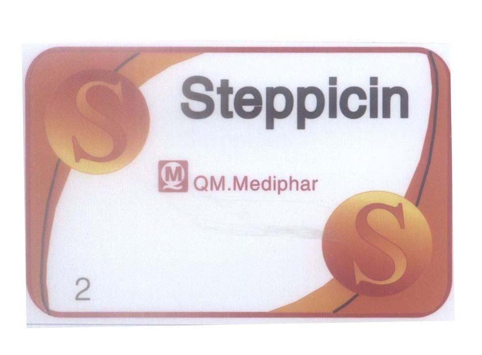Mẫu nhãn hiệu S Steppicin QM.Mediphar Q M