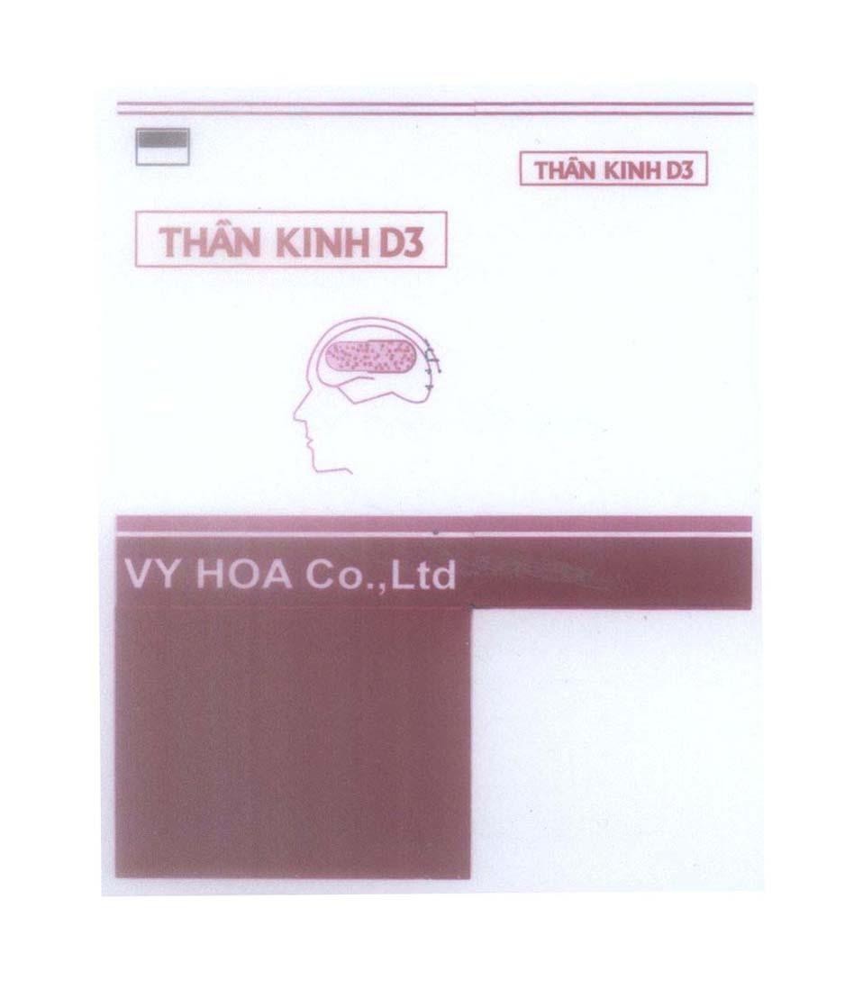 Mẫu nhãn hiệu VY HOA Co.,Ltd Thần Kinh D3