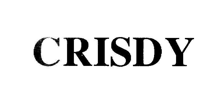Mẫu nhãn hiệu CRISDY
