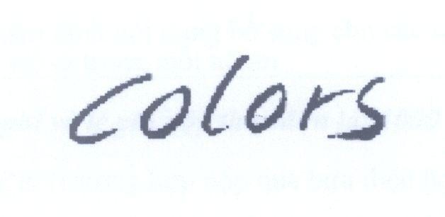 Mẫu nhãn hiệu Colors