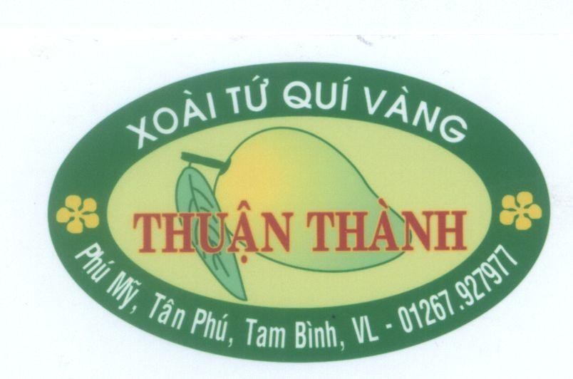Mẫu nhãn hiệu Thuận Thành Xoài Tứ Quí Vàng Phú Mỹ, Tân Phú, Tam Bình, VL - 01267.927977