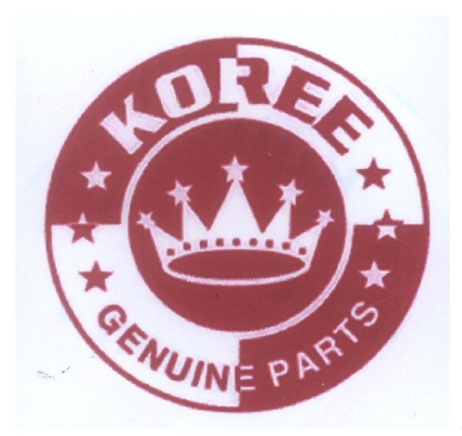 Mẫu nhãn hiệu KOREE GENUINE PARTS