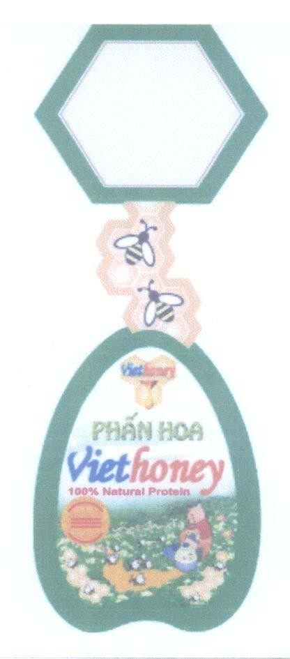 Mẫu nhãn hiệu Viethoney Phấn Hoa