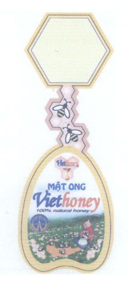 Mẫu nhãn hiệu Mật ong Viethoney