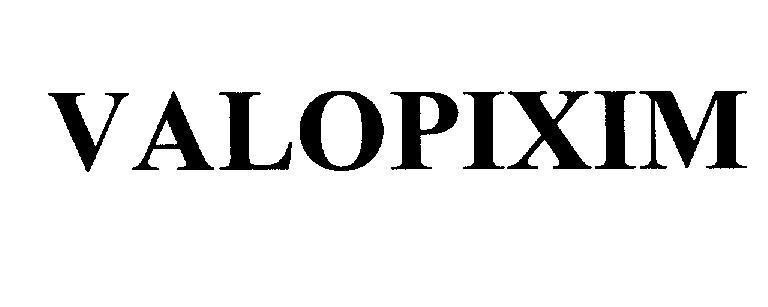Mẫu nhãn hiệu VALOPIXIM