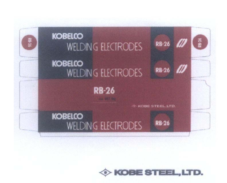 Mẫu nhãn hiệu KOBELCO WELDING ELECTRODES RB-26