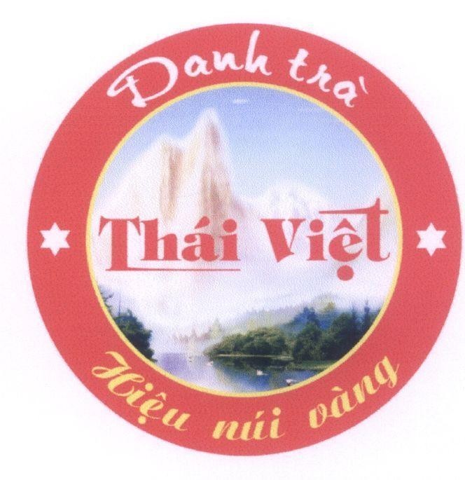 Mẫu nhãn hiệu Danh Trà Thái Việt Hiệu núi vàng