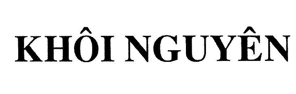 Mẫu nhãn hiệu Khôi Nguyên
