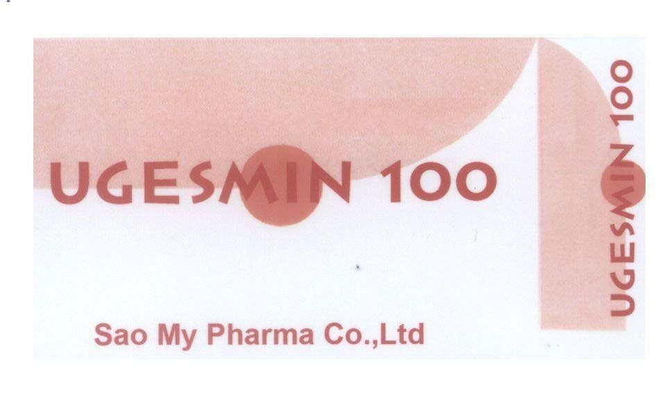 Mẫu nhãn hiệu UGESMIN 100 Sao My Pharma Co., Ltd