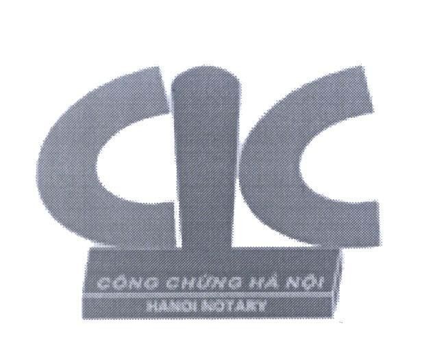 Mẫu nhãn hiệu Công Chứng Hà Nội HANOI NOTARY CIC C C