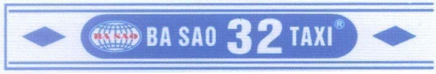 Mẫu nhãn hiệu BA SAO 32 TAXI