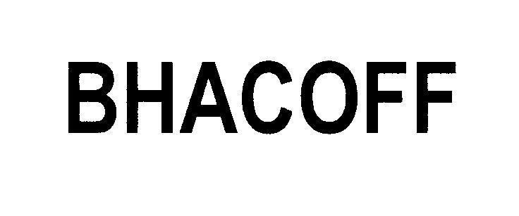 Mẫu nhãn hiệu BHACOFF