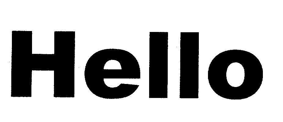 Mẫu nhãn hiệu Hello