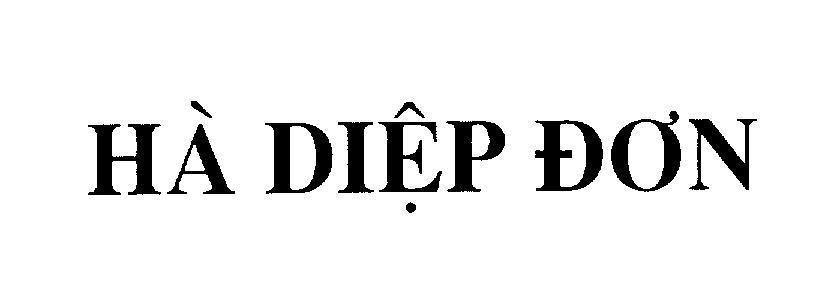 Mẫu nhãn hiệu Hà Diệp Đơn