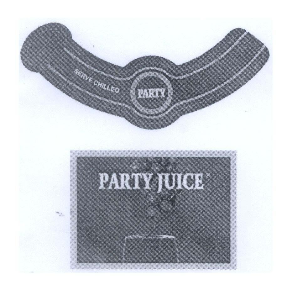 Mẫu nhãn hiệu PARTY SERVE CHILLED PARTY JUICE