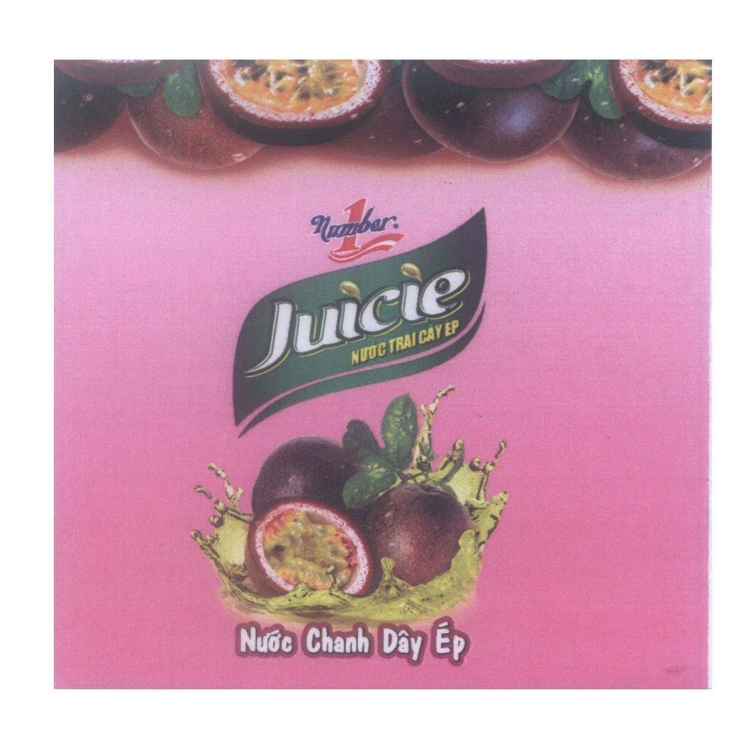 Mẫu nhãn hiệu Juicie Number 1 Nước Trái Cây ép Nước Chanh Dây ép