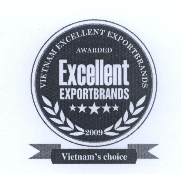 Mẫu nhãn hiệu Excellent EXPORTBRANDS AWARDED VIETNAM EXCELLENT EXPORTBRANDS 2009 Vietnam's choice