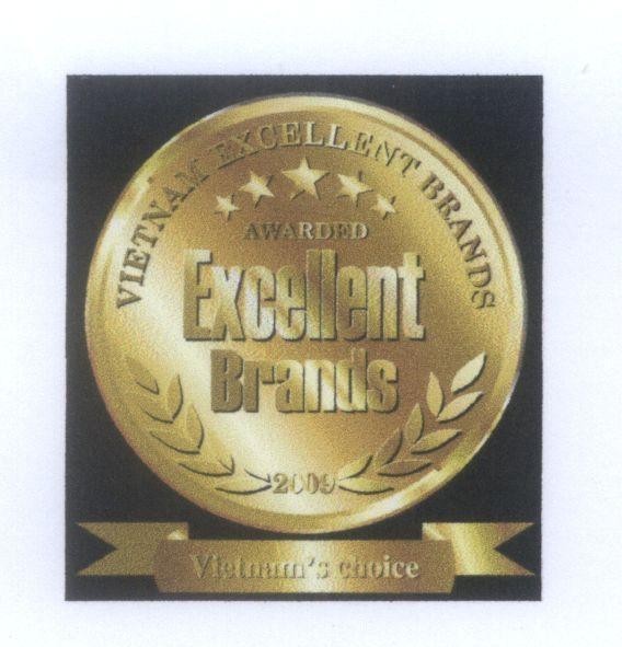 Mẫu nhãn hiệu VIETNAM Excellent Brands 2009 Vietnam's choice