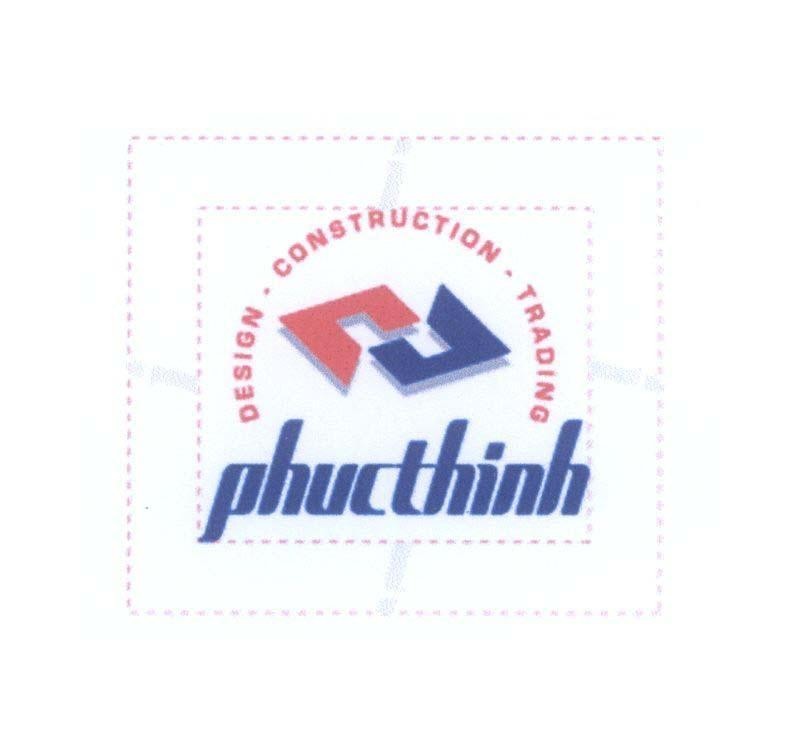 Mẫu nhãn hiệu phucthinh PT P T DESIGN - CONSTRUCTION - TRADING