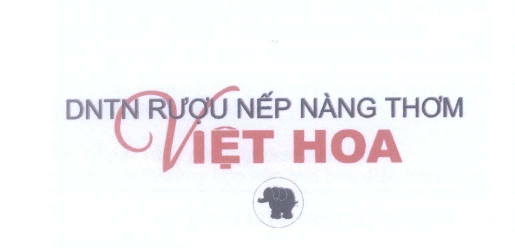 Mẫu nhãn hiệu Việt Hoa DNTN Rượu Nếp Nàng Thơm