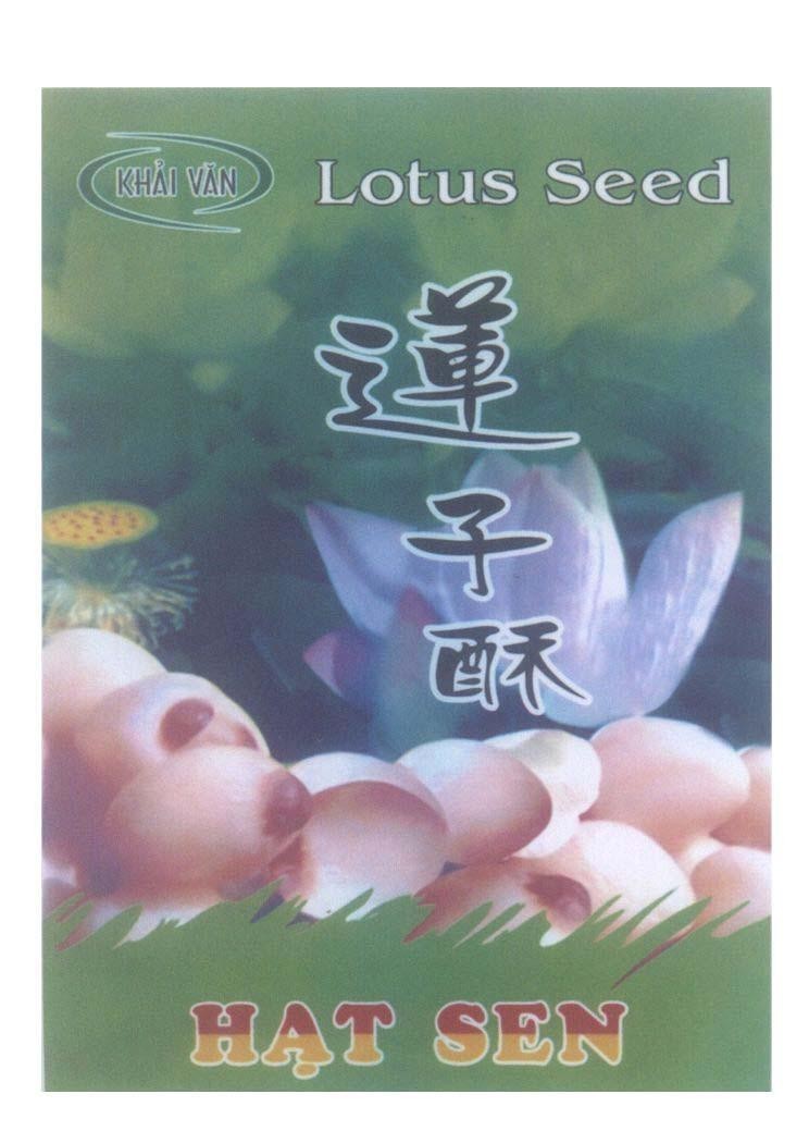 Mẫu nhãn hiệu Khải Văn Lotus Seed Hạt Sen [ Len sứa sua: hạt sen sấy]