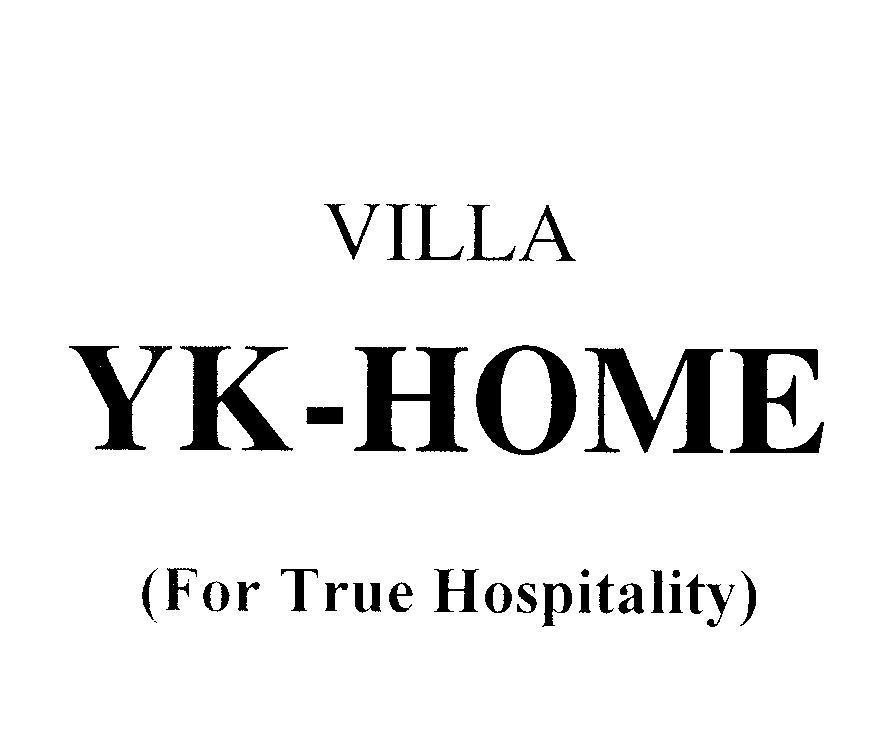 Mẫu nhãn hiệu VILLA YK - HOME (For True Hospitality)