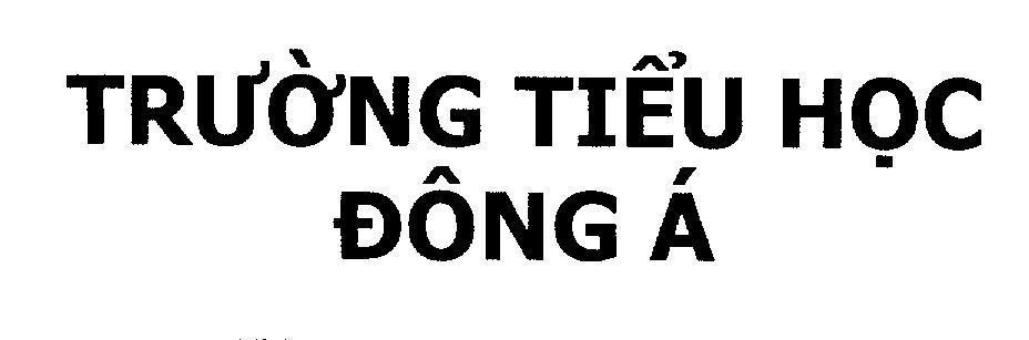 Mẫu nhãn hiệu Trường Tiểu Học Đông á